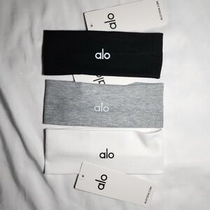 Alo Yoga Headband Set - Black, Gray, White